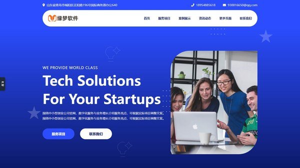 中小型创业公司网站模板
