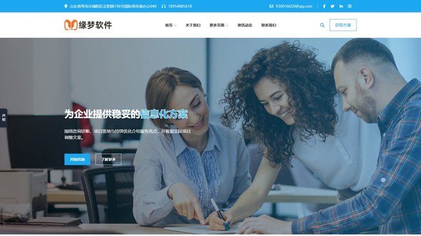 咨询项目解决服务企业网站模板